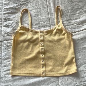 yellow tank top